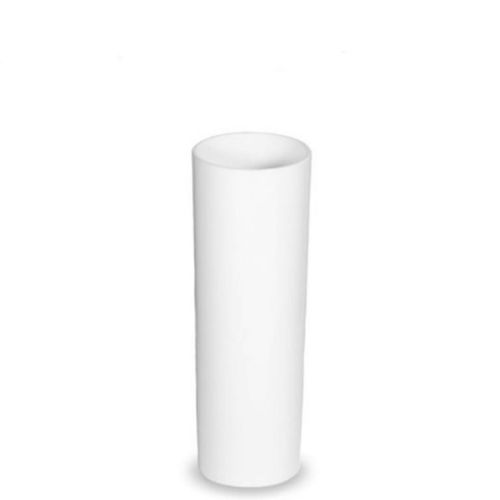 weißer Plastik Longdrink von 22 cl. ist für Logodruck geeignet.